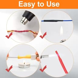 580PCS 2: 1 Cable Shrink Tube Kit Heat Assorted Pack Thermoretractile Insulation Sleeving Cable Wire Shrink Wrapping for DIY