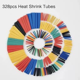 580PCS 2: 1 Cable Shrink Tube Kit Heat Assorted Pack Thermoretractile Insulation Sleeving Cable Wire Shrink Wrapping for DIY
