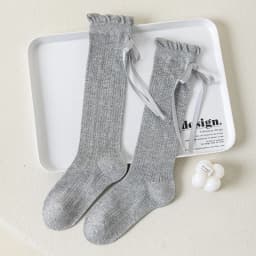 Summer Kids Long Socks For Girls Mesh Thin Children's Calf Sock Solid Soft Fashion Child Knee High Baby Girl New Socks 3-12Years