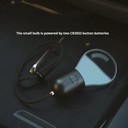 SEAMETAL Elegant Bulb Light Car Pendant Mirror Hanging Soft Glow LED Ambient Light Night Light Decoration Ornament for Vehicle