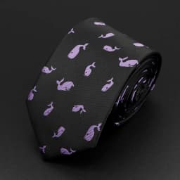 Trendy Design Men's Microfiber Jacquard Necktie Animal Plant Skull Flower Woven Tie Wedding Party Father's Day Birthday Gift