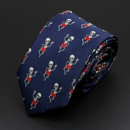 Trendy Design Men's Microfiber Jacquard Necktie Animal Plant Skull Flower Woven Tie Wedding Party Father's Day Birthday Gift