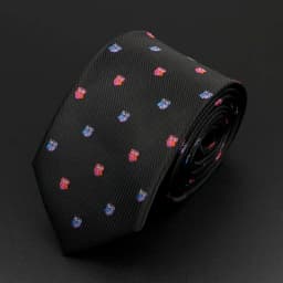 Trendy Design Men's Microfiber Jacquard Necktie Animal Plant Skull Flower Woven Tie Wedding Party Father's Day Birthday Gift