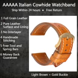 MAIKES Handmade Watch Band Genuine Cow Leather Watch Strap With Butterfly Buckle Bracelet For MONTBLANC Tudor Watchbands