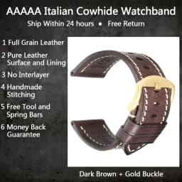MAIKES Handmade Watch Band Genuine Cow Leather Watch Strap With Butterfly Buckle Bracelet For MONTBLANC Tudor Watchbands