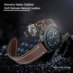 MAIKES Handmade Watch Band Genuine Cow Leather Watch Strap With Butterfly Buckle Bracelet For MONTBLANC Tudor Watchbands
