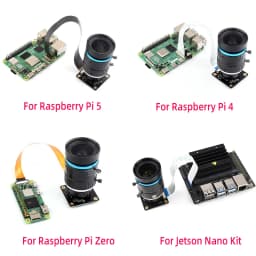 12.3M IMX477 Sensor Camera for Raspberry Pi 5 4 3 CM4/3 Support C/CS-Mount Lens High Quality Camera for Nvidia Jetson Nano Orin
