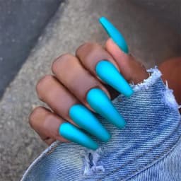 24pcs False Nails Solid Color Long Ballet Fake Nails Full Cover Coffin Nail Tips Press On Nails Kit With Glue Detachable