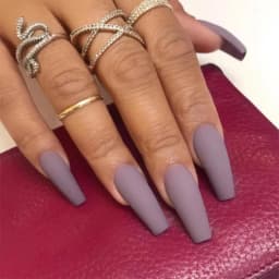 24pcs False Nails Solid Color Long Ballet Fake Nails Full Cover Coffin Nail Tips Press On Nails Kit With Glue Detachable