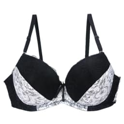 New Sexy Lace Push Up Bras For Women Plus Size Female Plunge Bow Floral Lingerie D DD EF Full Cup Brassiere