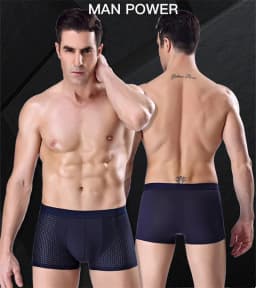 8pcs/Lot Panties Underwear Boxer Men's Sexy Mesh Male Shorts Transparent Plus Large Size 6xl 7xl 8xl Trunks for Man