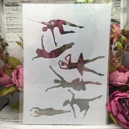 A4 29cm Rose Beautiful Long Hair Girl DIY Layering Stencils Wall Painting Scrapbook Coloring Embossing Album Decorative Template