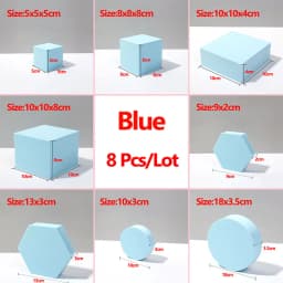 Foam Cube Photography Backdrops Props 10Colors Waterproof Photo Background Decoration Still Life Photographic Studio Accessories