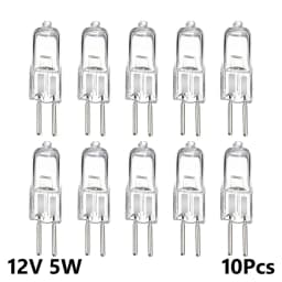 10pcs 12V G4 Halogen Bulb 12v G4 Bulb G4 Halogen Bulb Warm White Bulb Beads Crystal Lamp Halogen Bulb 5W/10W/20W/35W/50W