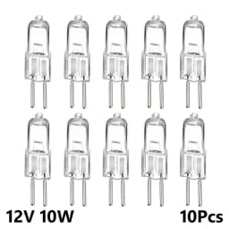 10pcs 12V G4 Halogen Bulb 12v G4 Bulb G4 Halogen Bulb Warm White Bulb Beads Crystal Lamp Halogen Bulb 5W/10W/20W/35W/50W