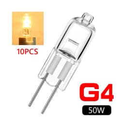 10pcs 12V G4 Halogen Bulb 12v G4 Bulb G4 Halogen Bulb Warm White Bulb Beads Crystal Lamp Halogen Bulb 5W/10W/20W/35W/50W