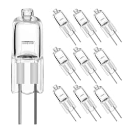10pcs 12V G4 Halogen Bulb 12v G4 Bulb G4 Halogen Bulb Warm White Bulb Beads Crystal Lamp Halogen Bulb 5W/10W/20W/35W/50W