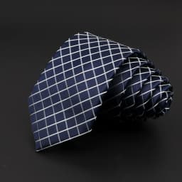 Casual 7cm Plaid Ties For Men Skinny Red Blue Tie Fashion Polyester Strip Necktie Business Slim Shirt Accessories Gift Cravate
