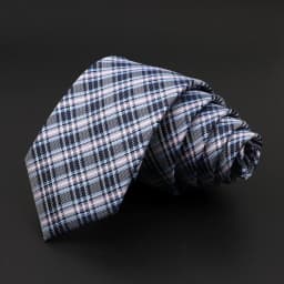 Casual 7cm Plaid Ties For Men Skinny Red Blue Tie Fashion Polyester Strip Necktie Business Slim Shirt Accessories Gift Cravate