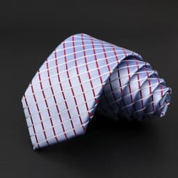 Casual 7cm Plaid Ties For Men Skinny Red Blue Tie Fashion Polyester Strip Necktie Business Slim Shirt Accessories Gift Cravate