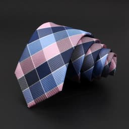 Casual 7cm Plaid Ties For Men Skinny Red Blue Tie Fashion Polyester Strip Necktie Business Slim Shirt Accessories Gift Cravate