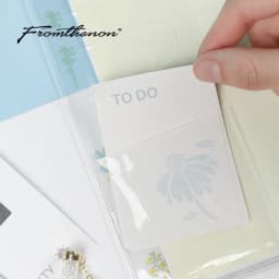 Fromthenon Transparent Protective Cover for Weeks Plan Notepad Weekly Planner Notebook Cover Pattern Design Stationery Office