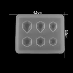 1pcs Silicone Mold half ball Oblate Cabochon Pendant Resin Silicone Mould Handmade Tool Epoxy Resin Molds Jewelry Making