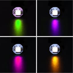 10-1000PCS WS2812B WS2812 4Pin RGB Led Chip 5050SMD WS2811 IC Black/White PCB With Heatsink DC5V