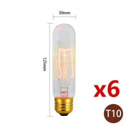 6pcs/lot Retro Edison Bulb C35 T45 ST64 G80 G95 A60 Filament Light 40W E27 Vintage Ampoule Incandescent Lamp Decorative Lights