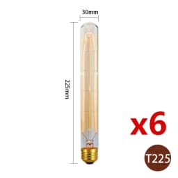 6pcs/lot Retro Edison Bulb C35 T45 ST64 G80 G95 A60 Filament Light 40W E27 Vintage Ampoule Incandescent Lamp Decorative Lights