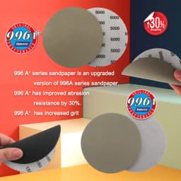 50Pcs 5 Inch 125mm Waterproof Sanding Discs Hook & Loop Silicon Carbide Sandpaper Wet/Dry 60 -10000 Grit for Polishing Grinding