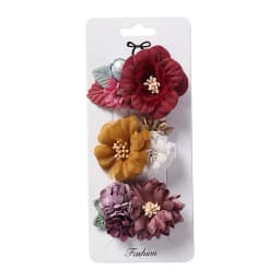 3Pcs/Set Artificial Flower Baby Girl Hair Clips Pearl Chiffon Newborn Hairgrips Photography Props Hairpins Hair Accessories