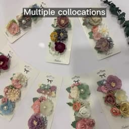 3Pcs/Set Artificial Flower Baby Girl Hair Clips Pearl Chiffon Newborn Hairgrips Photography Props Hairpins Hair Accessories