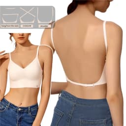 2026 Invisible Push Up Bra Backless Sexy Women Bras Low Cut Plunge Brassiere Open Back Wedding Underwear Seamless Lingerie