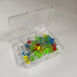50PCS Push Pins Clear Multicolor Plastic Head Thumb Tacks For Bulletin Board Corkboard Office Photo DIY Craft Projects