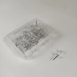50PCS Push Pins Clear Multicolor Plastic Head Thumb Tacks For Bulletin Board Corkboard Office Photo DIY Craft Projects
