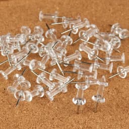 50PCS Push Pins Clear Multicolor Plastic Head Thumb Tacks For Bulletin Board Corkboard Office Photo DIY Craft Projects