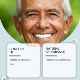 New Fake Teeth Dentures Full Set Natural Upper Lower Silicone Braces Instant Confident Smile Veneers For Men Women Oral Care
