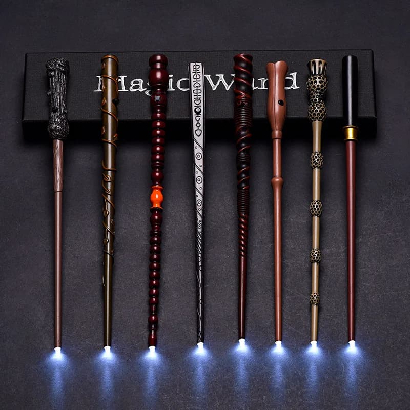 Hot Anime Cosplay Show Glow Harry Wand With Box Children Decoration Toy Accessories For Kids Bacchetta Di Plastic Magic Stick