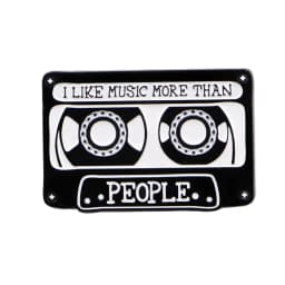 Retro 80s 90s Enamel Pins Vintage Cassette Tape Brooches Old School Lapel Pins for Backpacks Jewelry Gift For Friends
