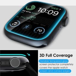Protective Film For Apple Watch 44mm 45mm 40mm 41mm 49mm 38mm 9D Curved Screen Protector For iWatch Series 9 8 7 6 5 Ultra 3 2 1