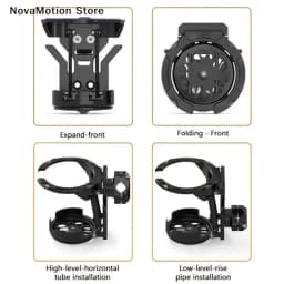 1Pcs Motorcycles Bottle Holder Water Cup Bracket Holder Accessories Foldable Turntable Motorcycle Cup Holder For Handlebar