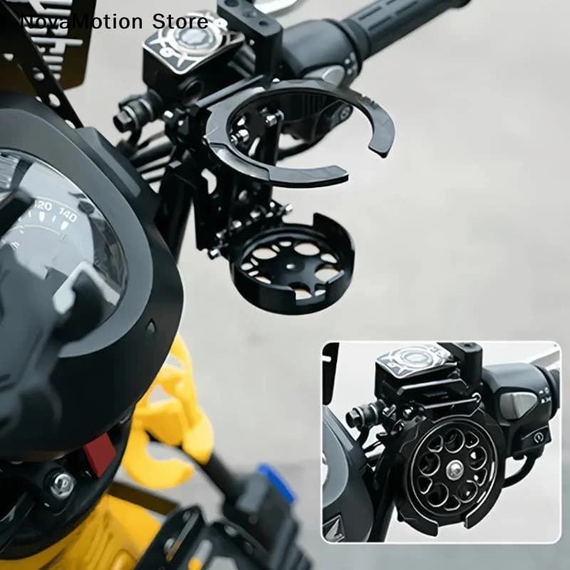 1Pcs Motorcycles Bottle Holder Water Cup Bracket Holder Accessories Foldable Turntable Motorcycle Cup Holder For Handlebar