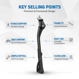 Adjustable Aluminum Mountain Bike Support Pole Thickened Reinforced Anti-slip Bike Stand for Off-road Cycling Repair and Storage