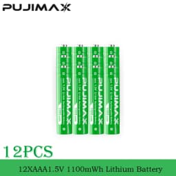 PUJIMAX Rechargeable Li-ion Battery 1.5V AA 4255mWh AAA 1100mWh+Charger for Clock Radio Video Game Digital Camera AA AAA Battery