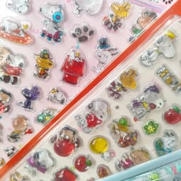 3PCS 3D Relief Snoopy Crystal Stickers Cute Aesthetic DIY Decals for Student Journal Phone Case Decor Stationery Gift Set