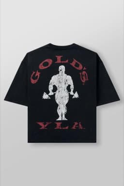 2026 Golds Gym New Age Tees Mens Large-sized Printed T-shirt - Suitable for Daily Workouts Can Be Worn By Both Men and Women