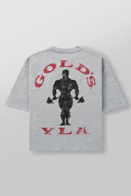 2026 Golds Gym New Age Tees Mens Large-sized Printed T-shirt - Suitable for Daily Workouts Can Be Worn By Both Men and Women