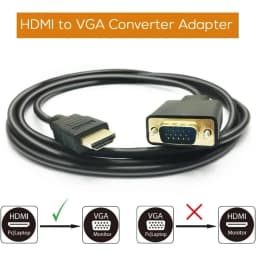 1080P HDMI-Compatible To VGA Adapter 1.8M/3.0M Cable Video Audio Male Converter for Desktop Laptop PC TV Monitor Projector