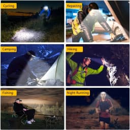 LED Sensor Headlamp USB Rechargeable Led Head Torch Built-in Battery Head Flashlight Outdoor Camping Fishing Headlight Lantern